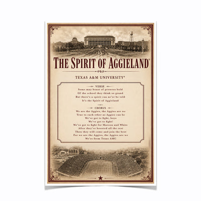 Texas A&M Aggies - Sesquicentennial Vintage The Spirit of Aggieland
