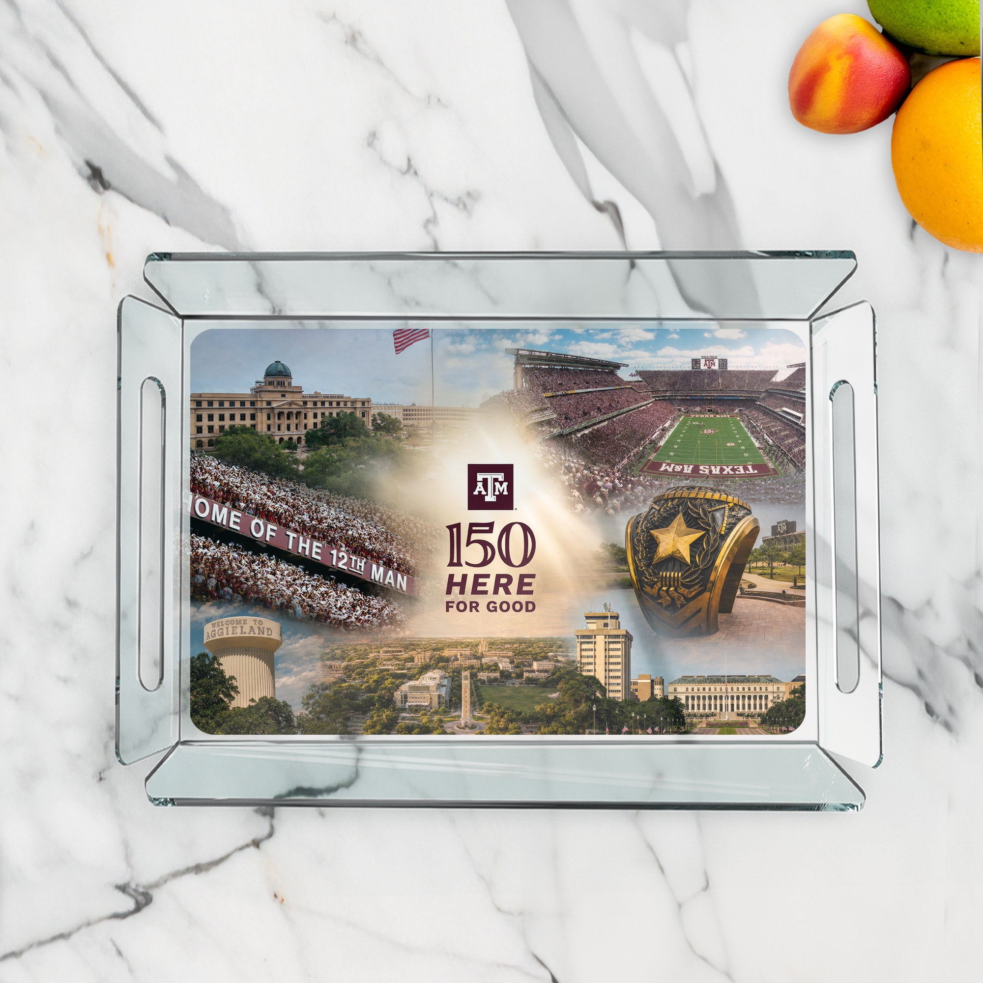 Texas A&M Aggies - Sesquicentennial 150 Here for Good - The Present - Decorative Tray