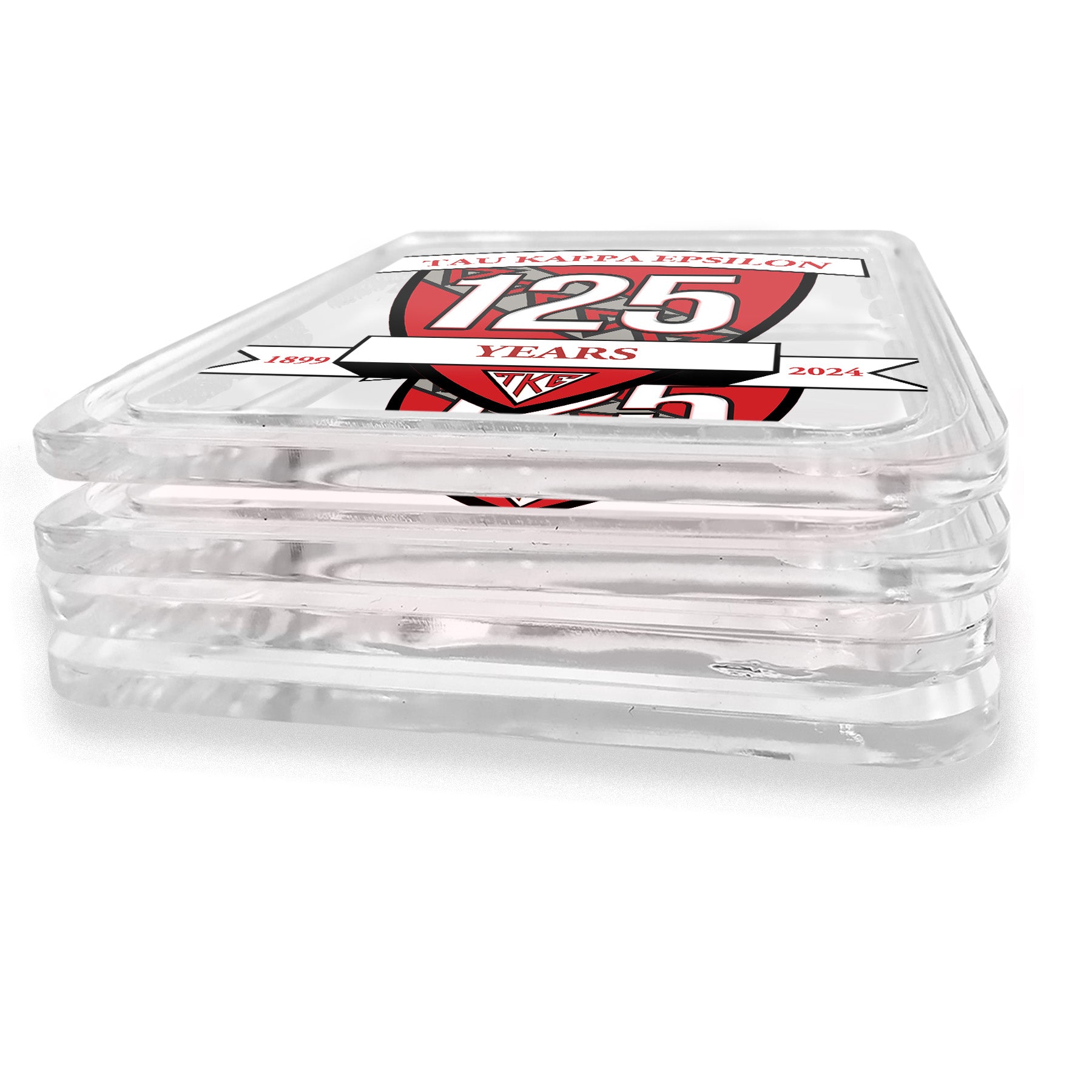 Tau Kappa Epsilon - TKE 125 Acrylic Drink Coaster