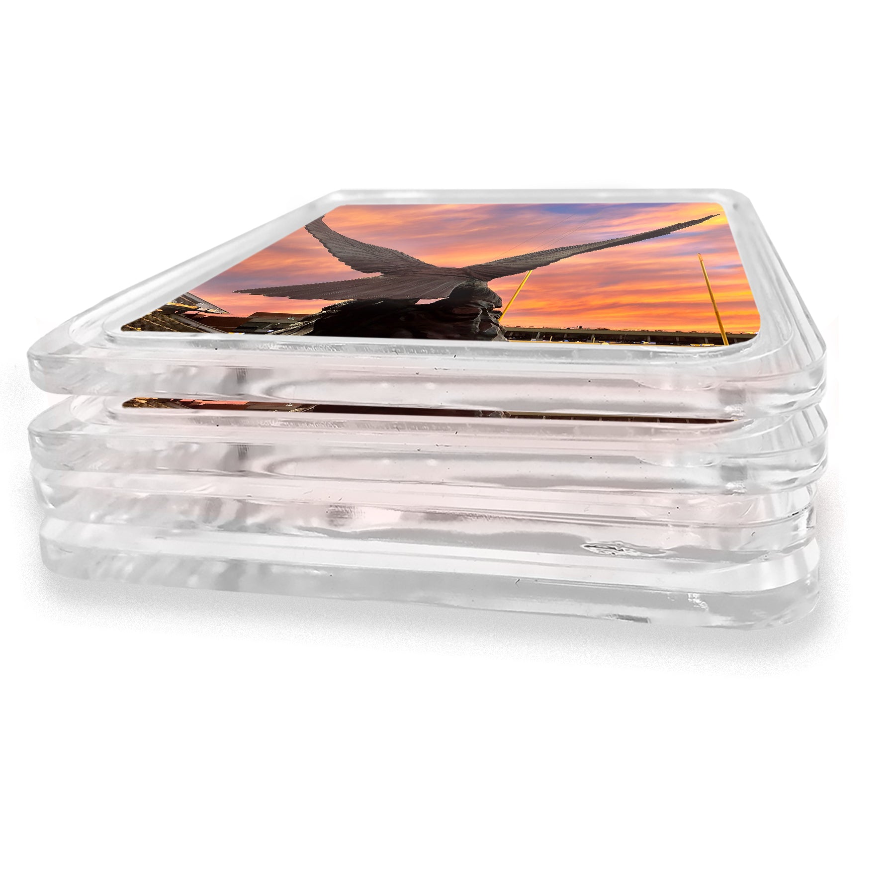Southern Miss Golden Eagles - The Rock Sunset Drink Coaster