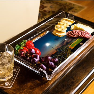 Southern Miss Golden Eagles - Pete Taylor Park Sunset Decorative Serving Tray