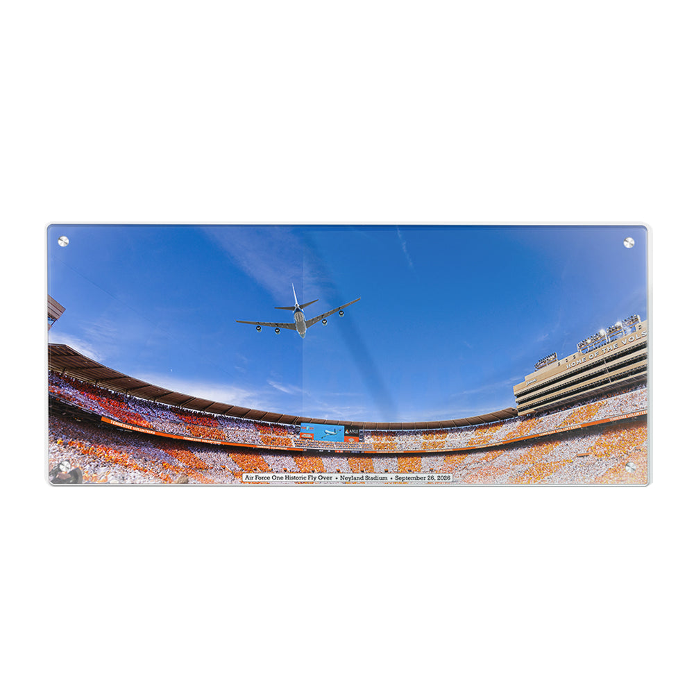 Tennessee Volunteers - Air Force One Flyover Neyland Stadium - College Wall Art #Acrylic