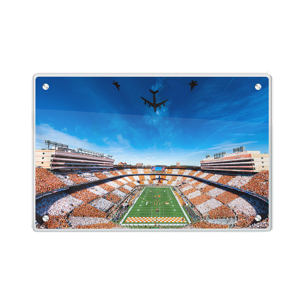 Tennessee Volunteers - National Anthem Flyover - College Wall Art #Acrylic