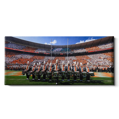Tennessee Volunteers - Pride of the Southland Drumline Panoramic - College Wall Art #Canvas