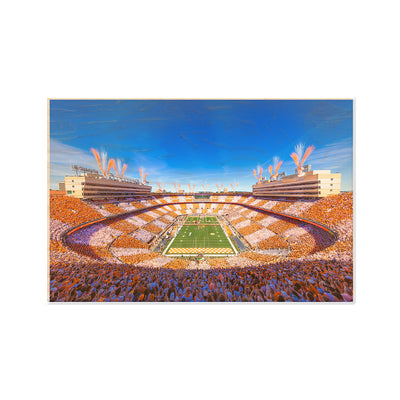 Tennessee Volunteers - Checker Neyland It's Football Time in Tennessee - College Wall Art #Wood