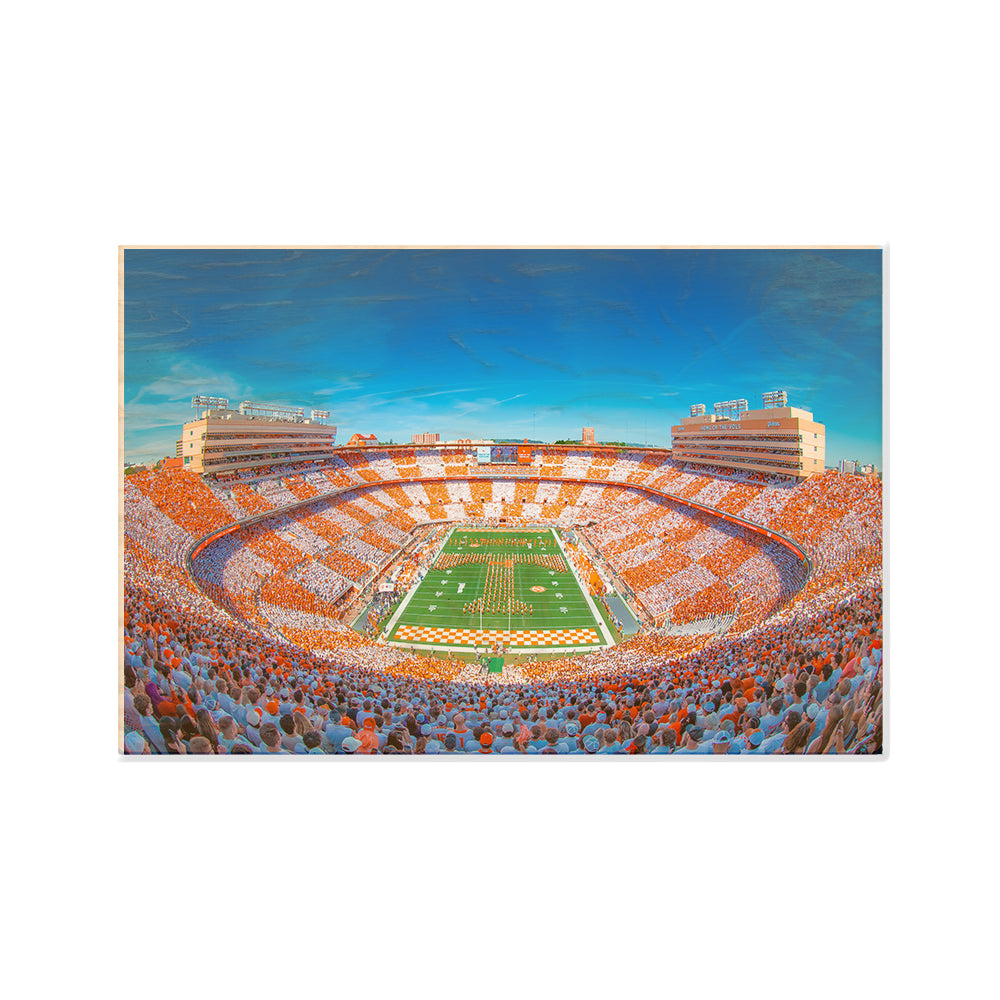Tennessee Volunteers - Checker Neyland Pride of the Southland - College Wall Art #Wood
