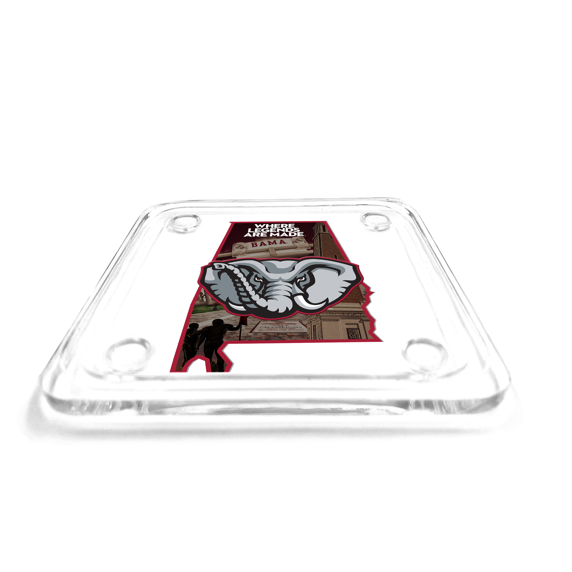 Alabama Crimson Tide - State of Alabama Drink Coaster