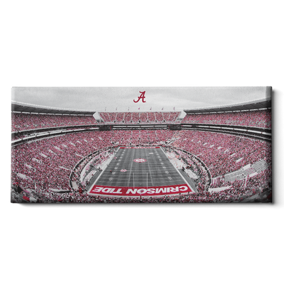Alabama Crimson Tide - Bryant Denny Panoramic - College Wall Art #Canvas