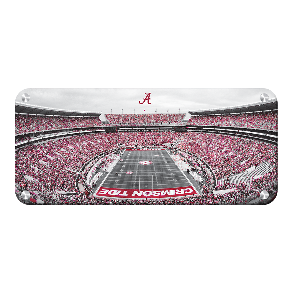 Alabama Crimson Tide - Bryant Denny Panoramic - College Wall Art #Metal