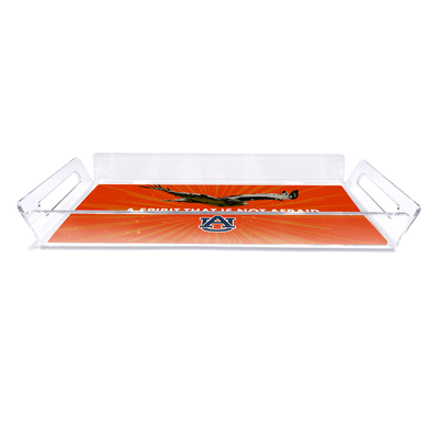 Auburn Tigers - Retro A Spirit that is Not Afraid Decorative Tray