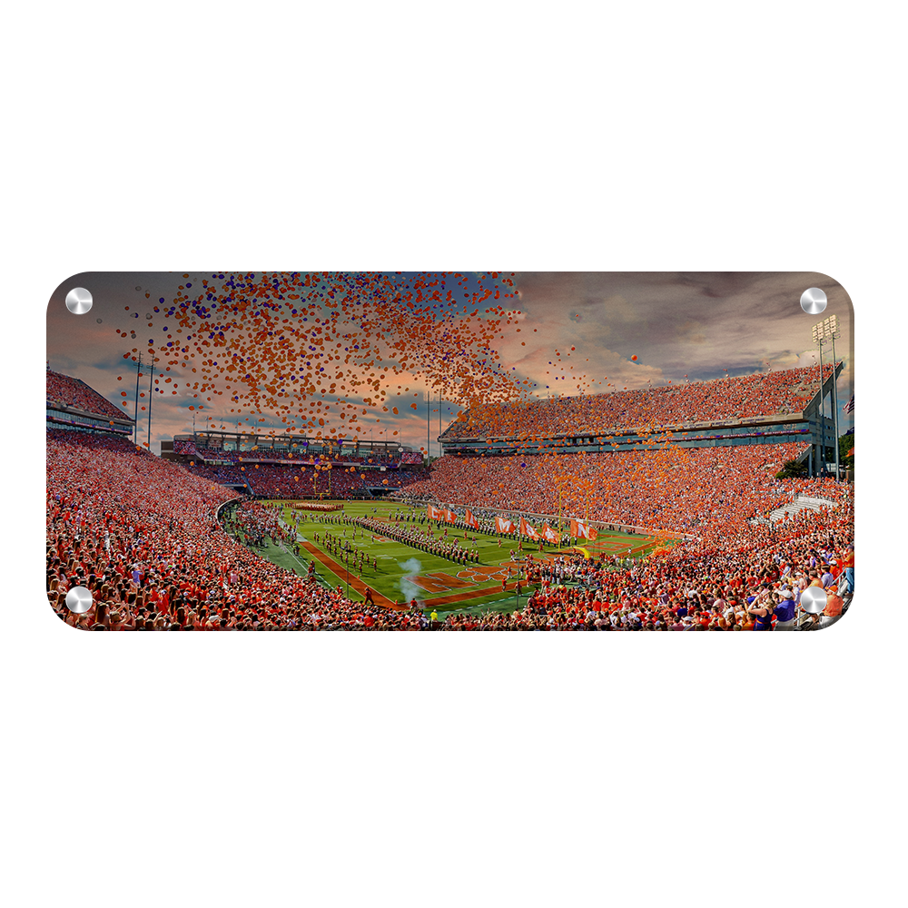 Clemson Tigers - Enter Clemson Pano - College Wall Art #Metal
