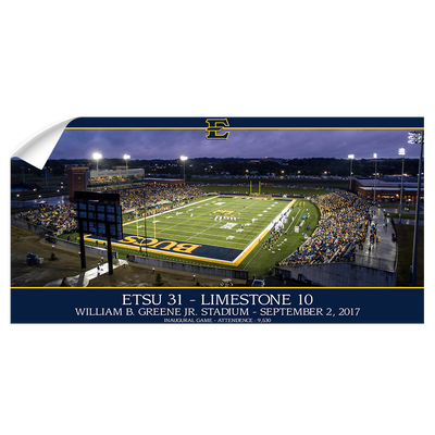 ETSU - The Inaugural Game Panoramic - College Wall Art#Wall Decal