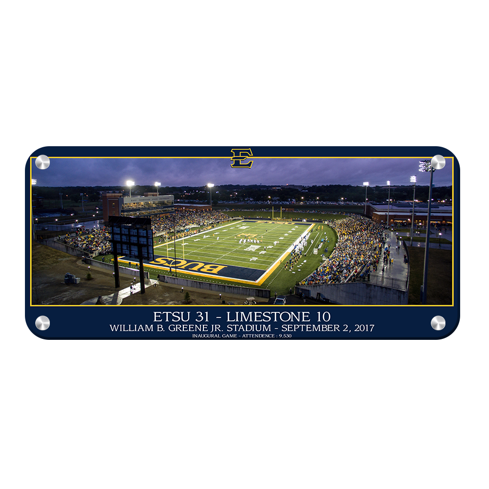 ETSU - The Inaugural Game Panoramic - College Wall Art#Metal