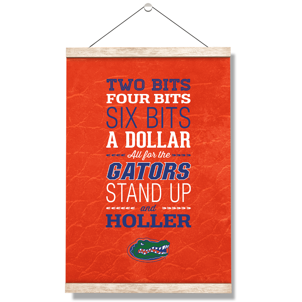 Florida Gators - Mr Two Bits - College Wall Art #Hanging Canvas