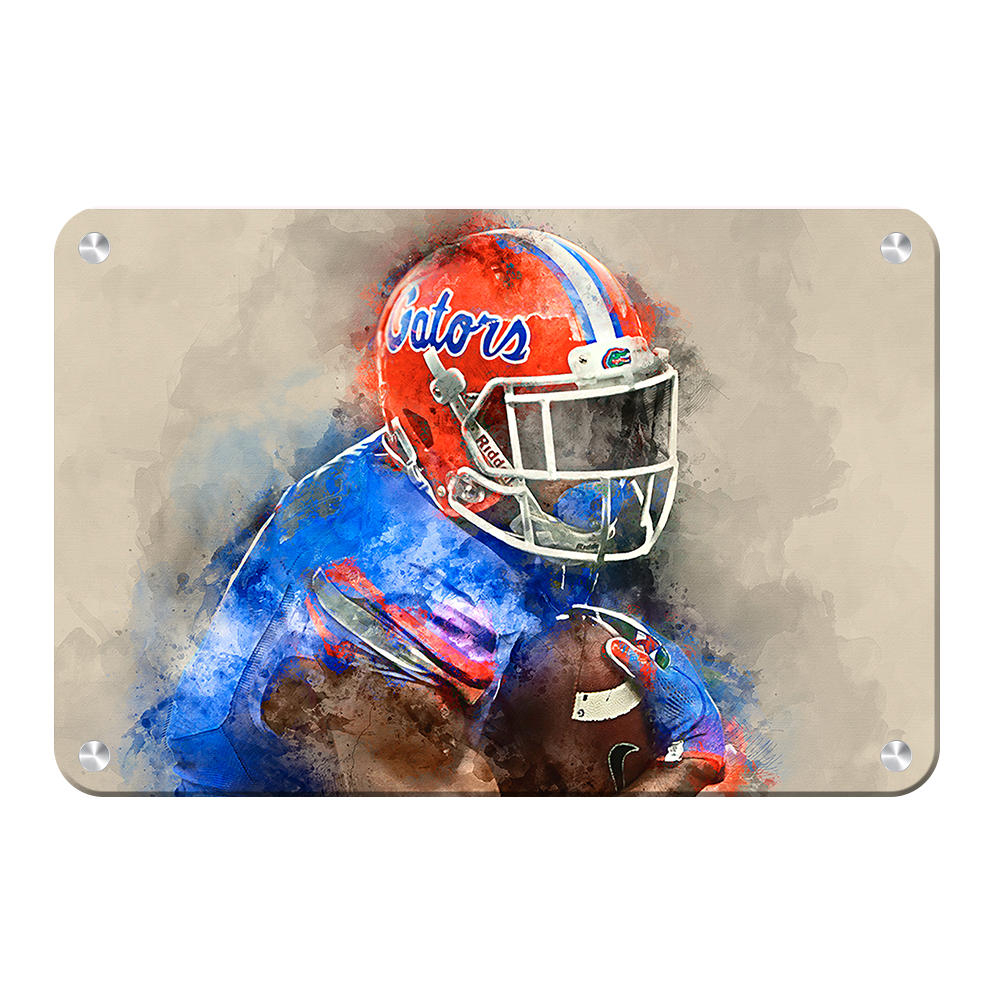 Florida Gators - Gator Watercolor - College Wall Art #Metal