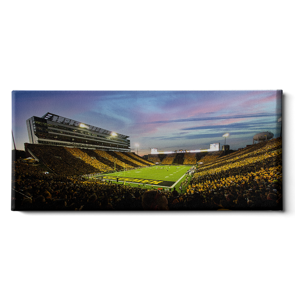 Iowa Hawkeyes - Kinnick Stadium Paint Pano - College Wall Art #Canvas