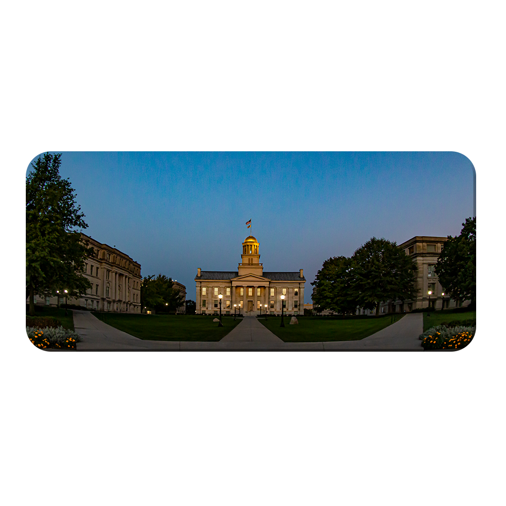 Iowa Hawkeyes - Old Capitol Sunrise - College Wall Art #PVC