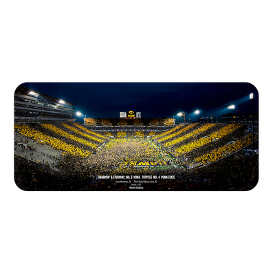 Iowa Hawkeyes - Swarmin' & Stormin' No. 3 Iowa Topples No 4 Penn State - College Wall Art #PVC