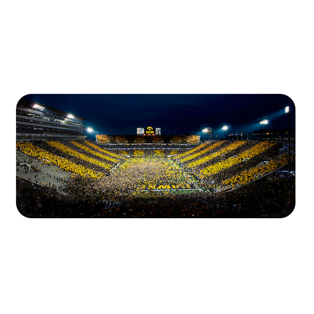 Iowa Hawkeyes - Swarmin' & Stomin' Panoramic - College Wall Art #PVC
