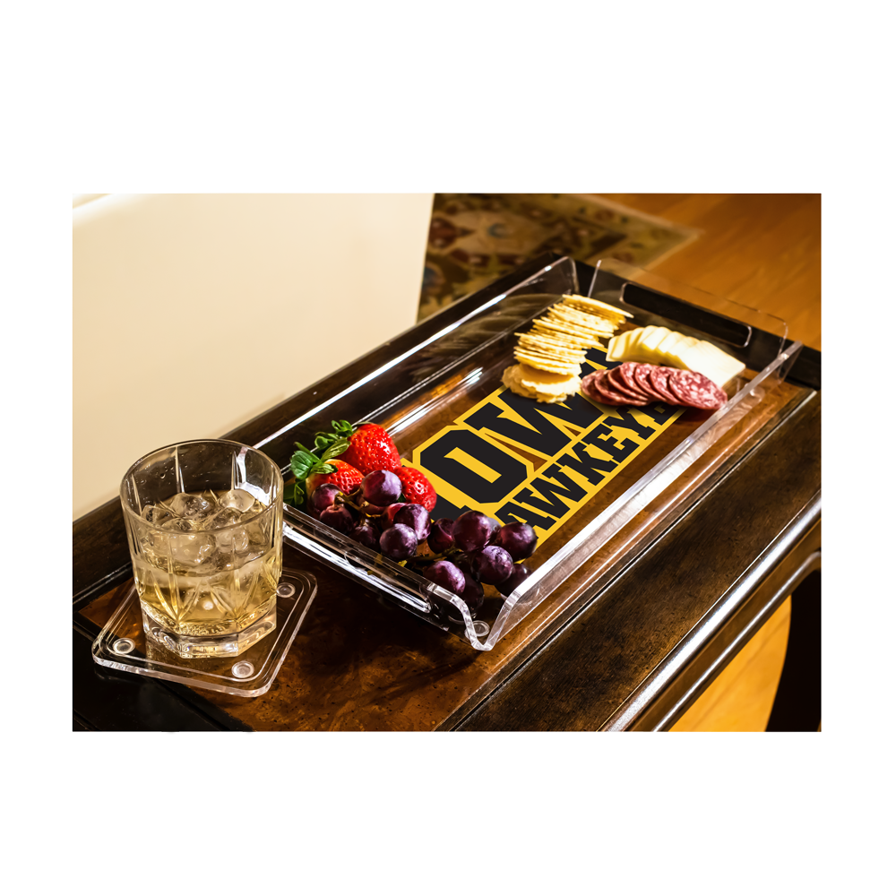 Iowa Hawkeyes - Iowa Hawkeyes Decorative Serving Tray