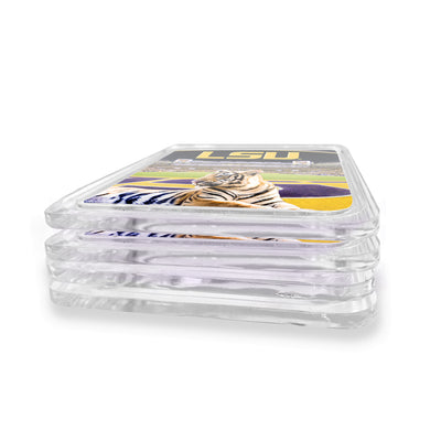 LSU Tigers - Mike VII's Kingdom Drink Coaster