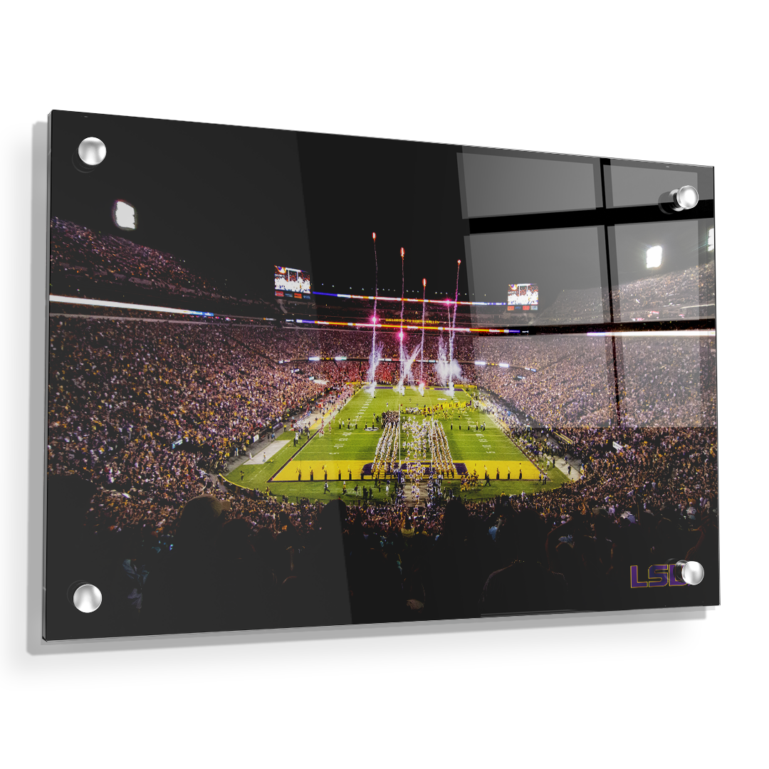 LSU Tigers - Saturday Night in Death Valley - College Wall Art #Acrylic