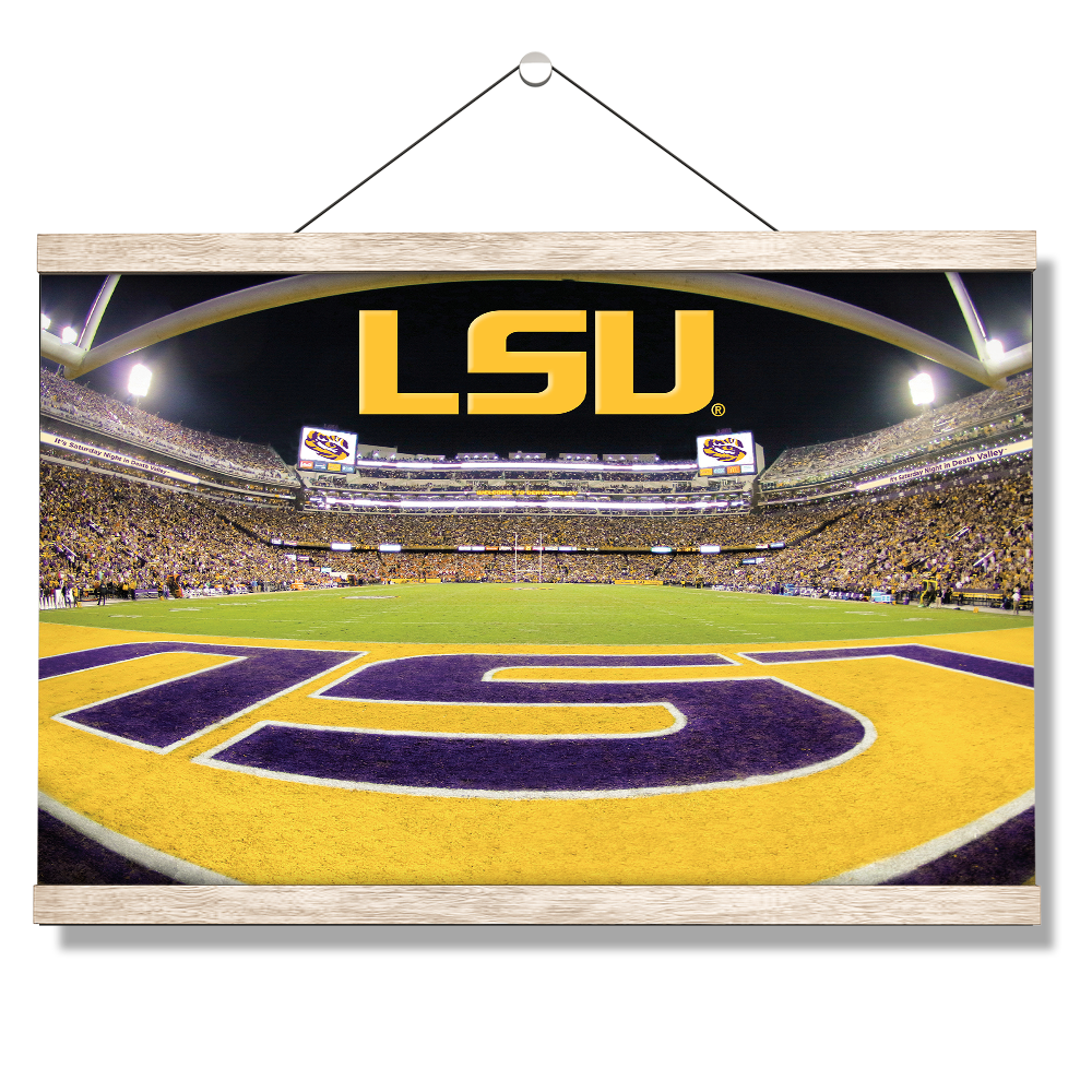 LSU Tigers - Death Valley - College Wall Art #Hanging Canvas