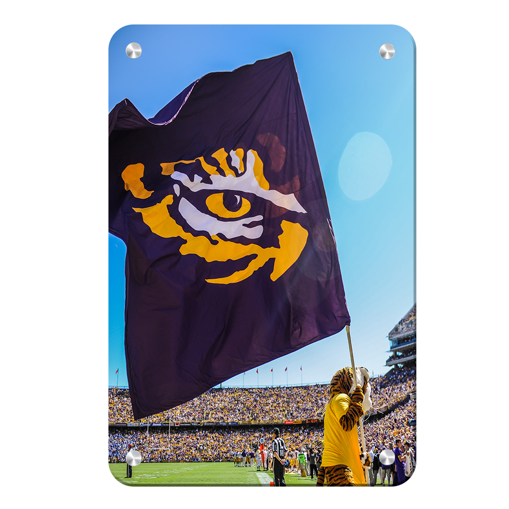LSU Tigers - Tiger Flag - College Wall Art #Metal
