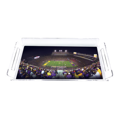 LSU Tigers - Love Purple Live Gold Stadium Decorative Tray