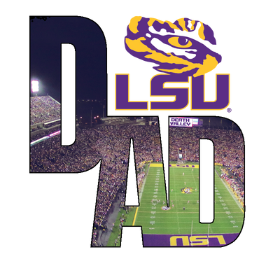 LSU Tigers - LSU Dad Bag Tag