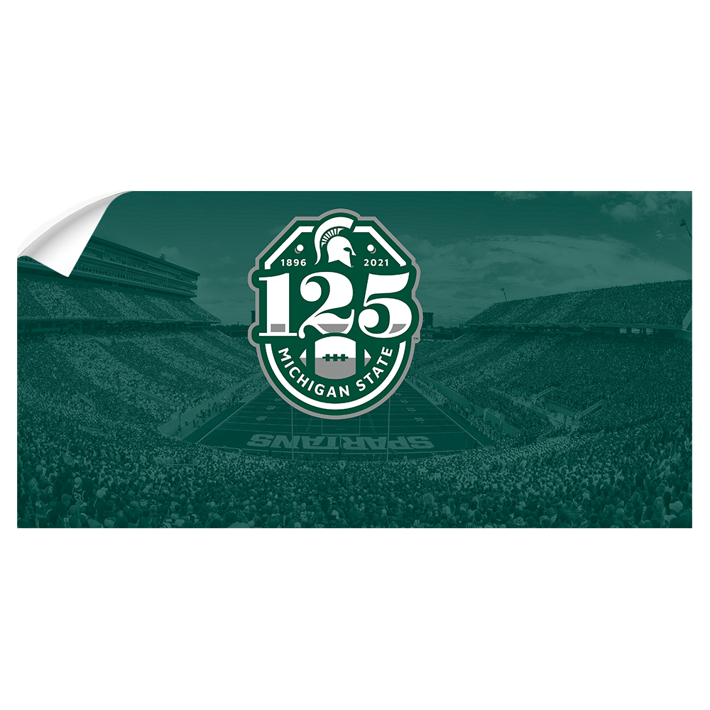 Michigan State - 125 years of Michigan State Football - College Wall Art #Wall Decal