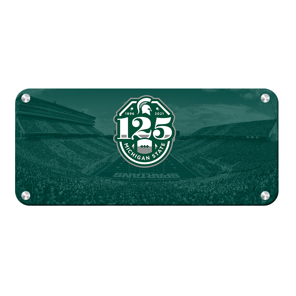 Michigan State - 125 years of Michigan State Football - College Wall Art #Metal