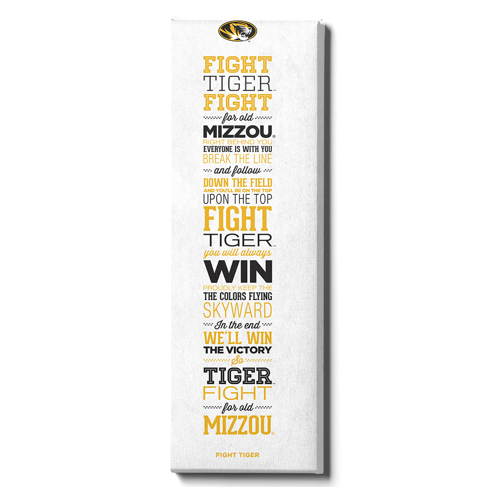 Missouri Tigers - Mizzou Fight Tiger - College Wall Art #Wood