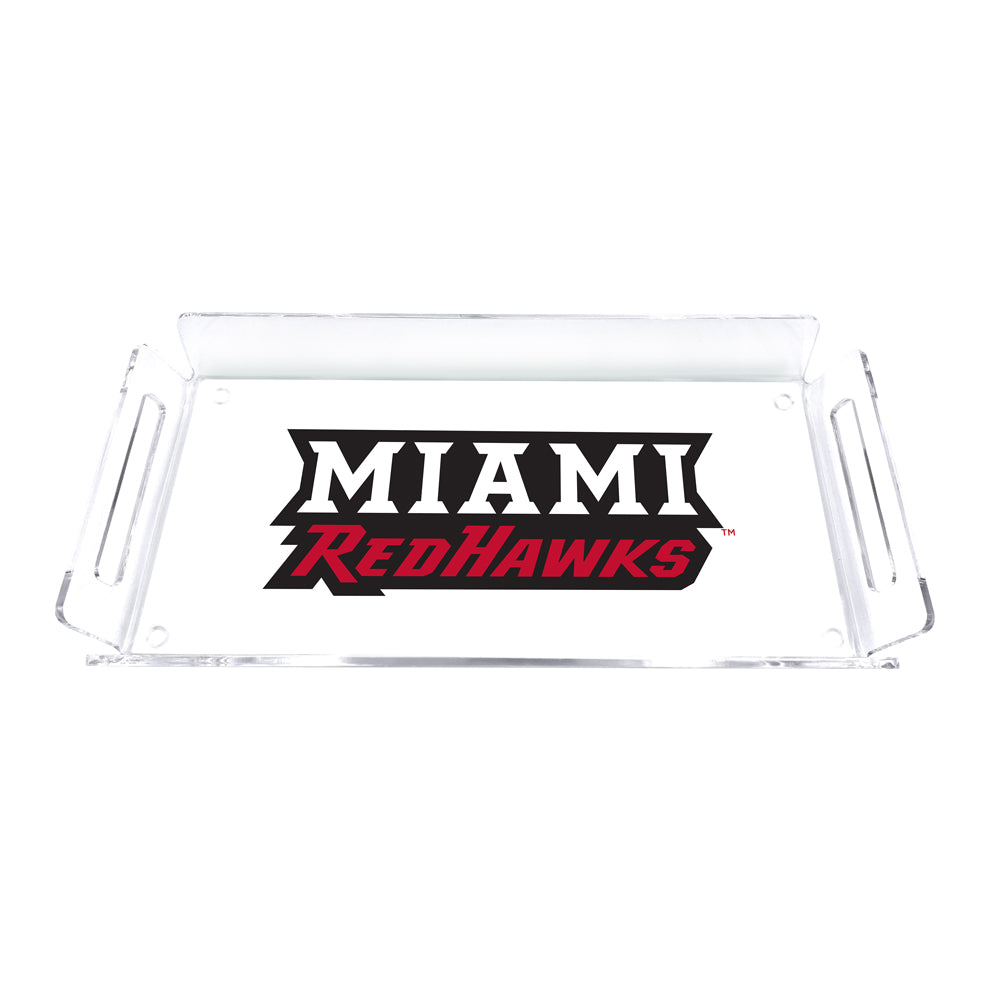 Miami RedHawks - Miami RedHawks Word Decorative Tray