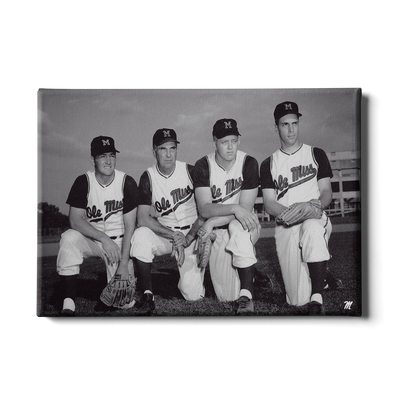 OLE MISS REBELS - Vintage Gibbs, Swayze, Khayat, Williams - College Wall Art #Canvas