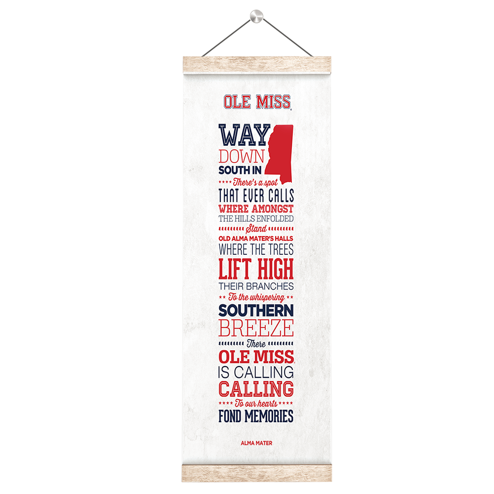 Ole Miss Rebels - Alma Mater - College Wall Art #Hanging Canvas