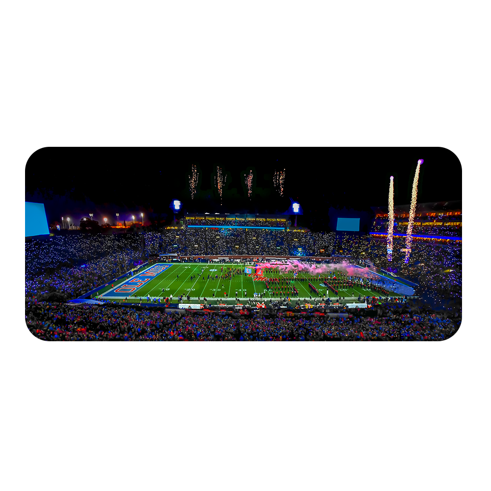 Ole Miss Rebels - Ole Miss Light Show Panoramic - College Wall Art #PVC