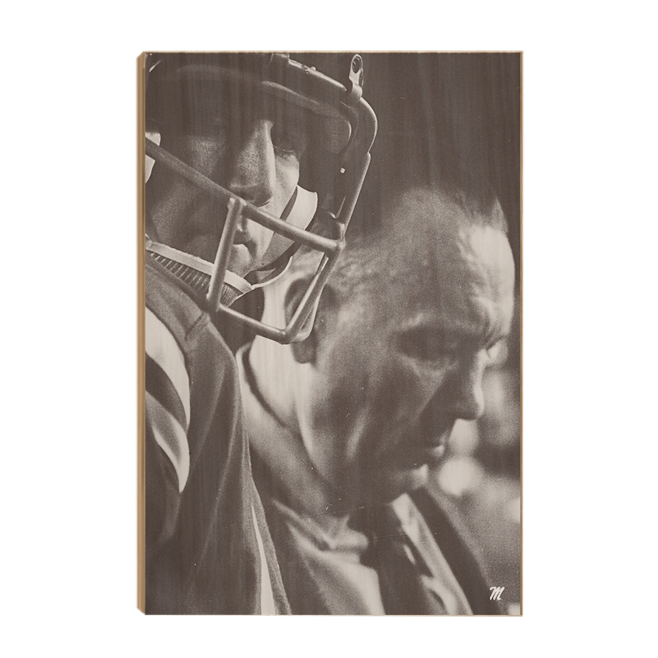 Ole Miss Rebels - Vintage Archie Manning Bruiser Kinard - College Wall Art #Wood