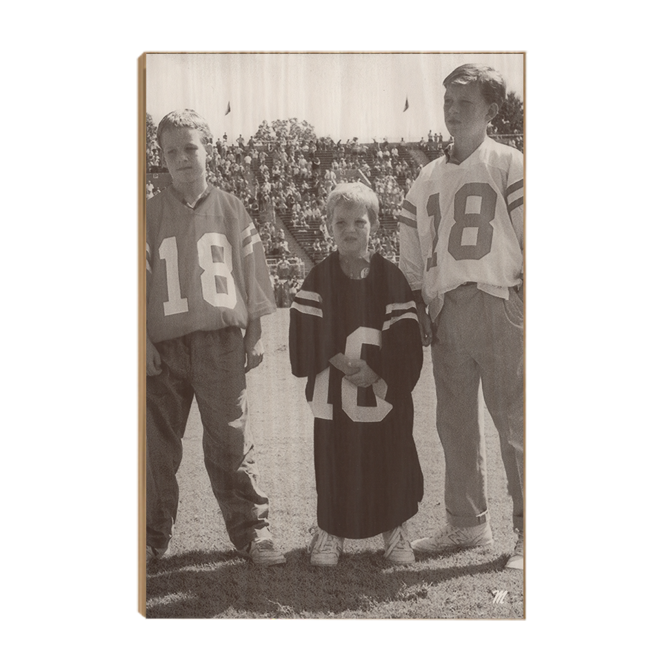 Ole Miss Rebels - Vintage Cooper Peyton Eli Archie Manning Day - College Wall Art #Wood