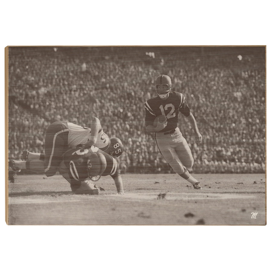 OLE MISS REBELS - Vintage Gibbs - College Wall Art #Wood