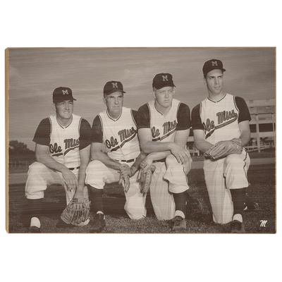 OLE MISS REBELS - Vintage Gibbs, Swayze, Khayat, Williams - College Wall Art #Wood