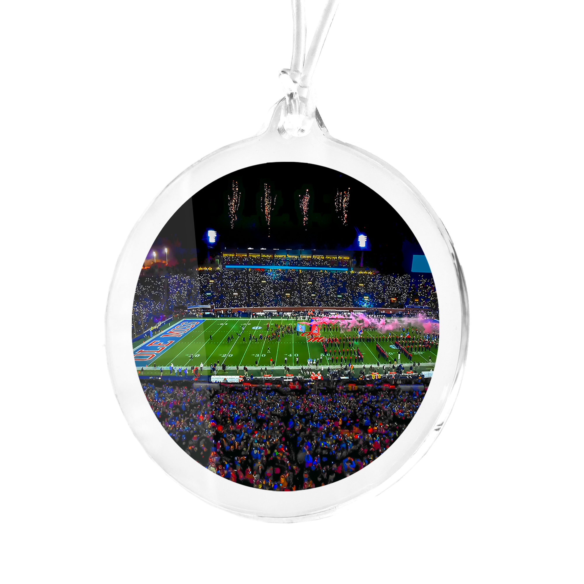 Ole Miss Rebels - Ole Miss Light Show Ornament & Bag Tag