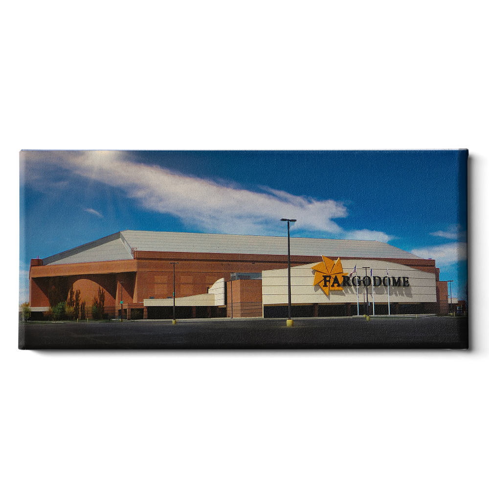 North Dakota State Bisons - The Fargo Dome Panoramic - College Wall Art #Canvas