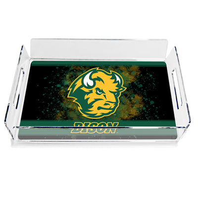 North Dakota State Bison - Bison Art Deco Decorative Serving Tray