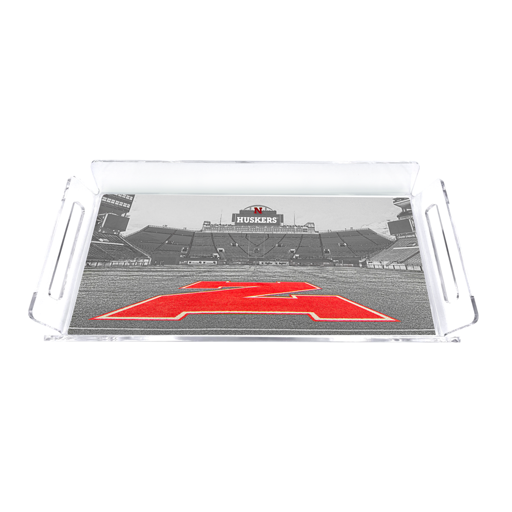 Nebraska Cornhuskers - Sketch From the 50 Decorative Serving Tray