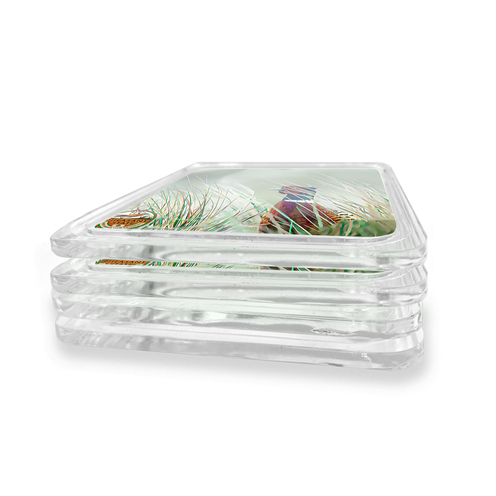 South Dakota State Jackrabbits - Pheasant State Oil Painting Drink Coaster