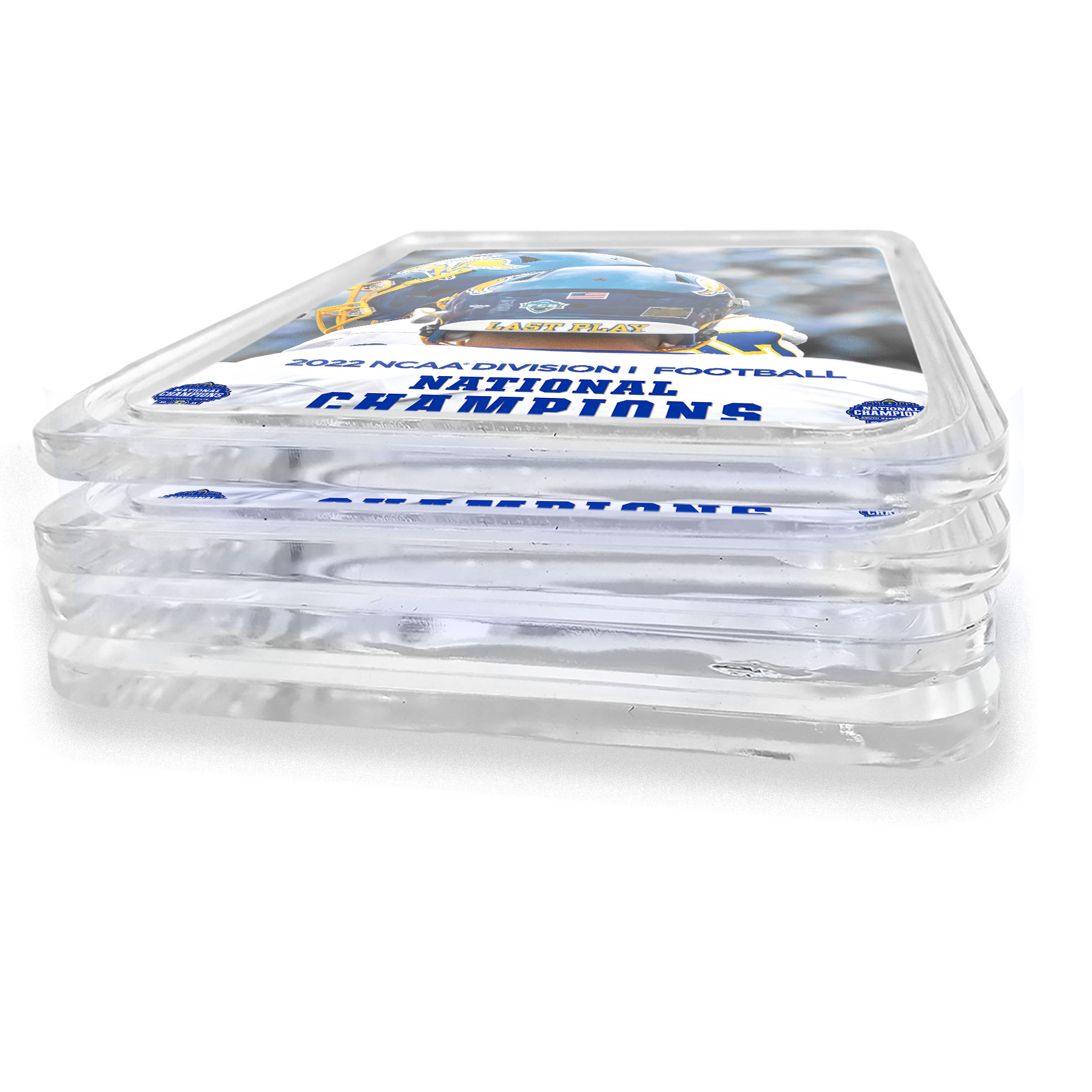 South Dakota State Jackrabbits - Last Play 2022 NCAA Division 1 Football National Champions Drink Coaster