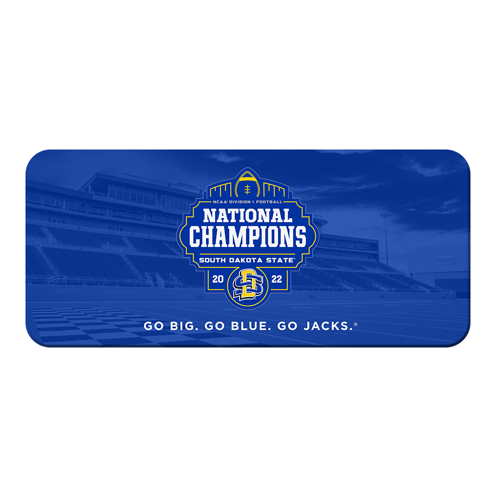 South Dakota State Jackrabbits - SDSU National Champions Go Big Go Blue Go Jacks Panoramic