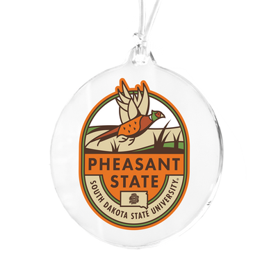 South Dakota State Jackrabbits - Pheasant State Shield Ornament & Bag Tag
