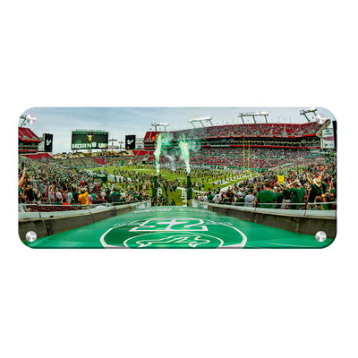 USF Bulls - Horns Up Grand Entrance Panoramic - College Wall Art #Metal